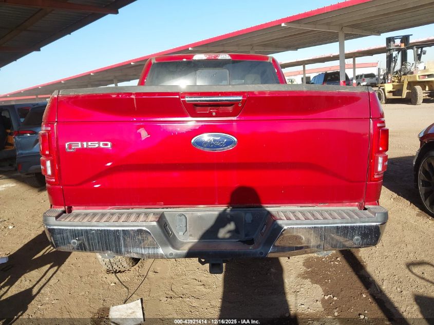 2017 Ford F-150 Lariat VIN: 1FTFW1EG0HFA98766 Lot: 43921414