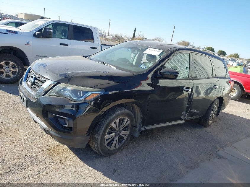 2017 Nissan Pathfinder Sv VIN: 5N1DR2MN3HC631498 Lot: 43921449