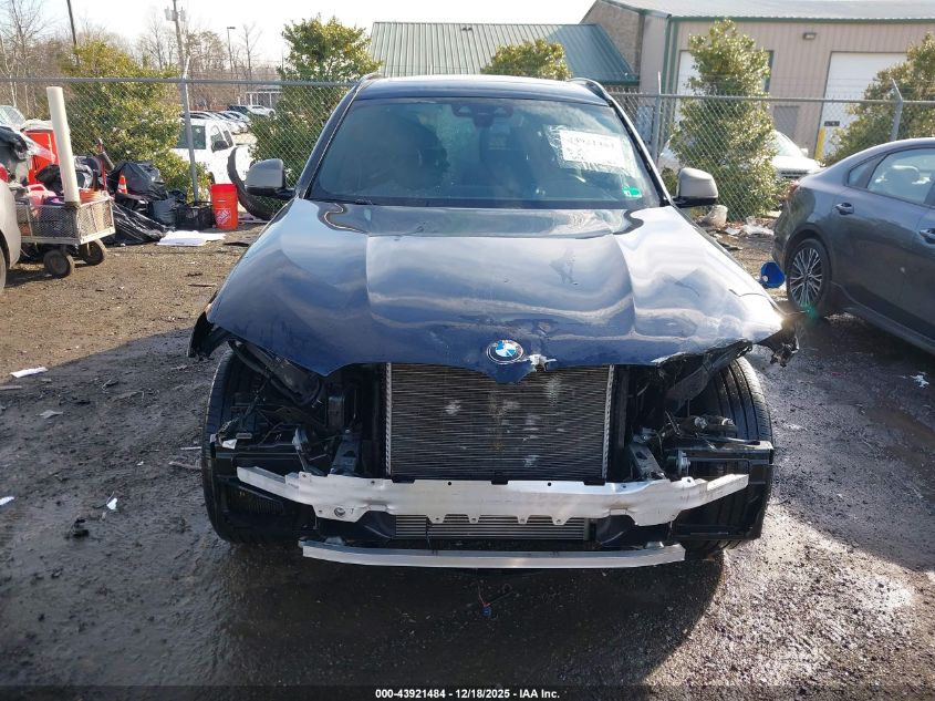 2021 BMW X3 M40I VIN: 5UXTY9C0XM9G76125 Lot: 43921484