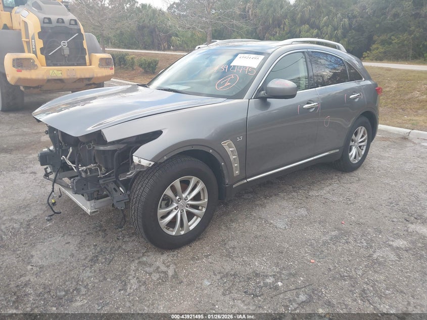 Vin: jn8cs1mw7hm416034, lot: 44417104, infiniti qx70 20172