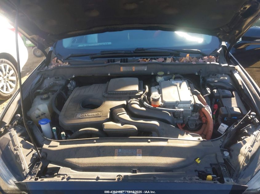 2017 Ford Fusion Hybrid Se VIN: 3FA6P0LU6HR300681 Lot: 43921567