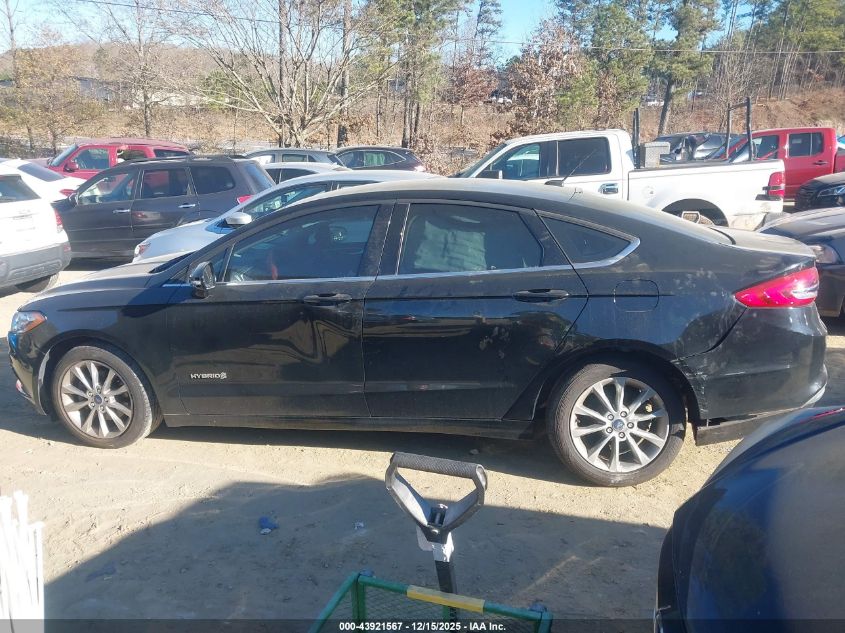 2017 Ford Fusion Hybrid Se VIN: 3FA6P0LU6HR300681 Lot: 43921567