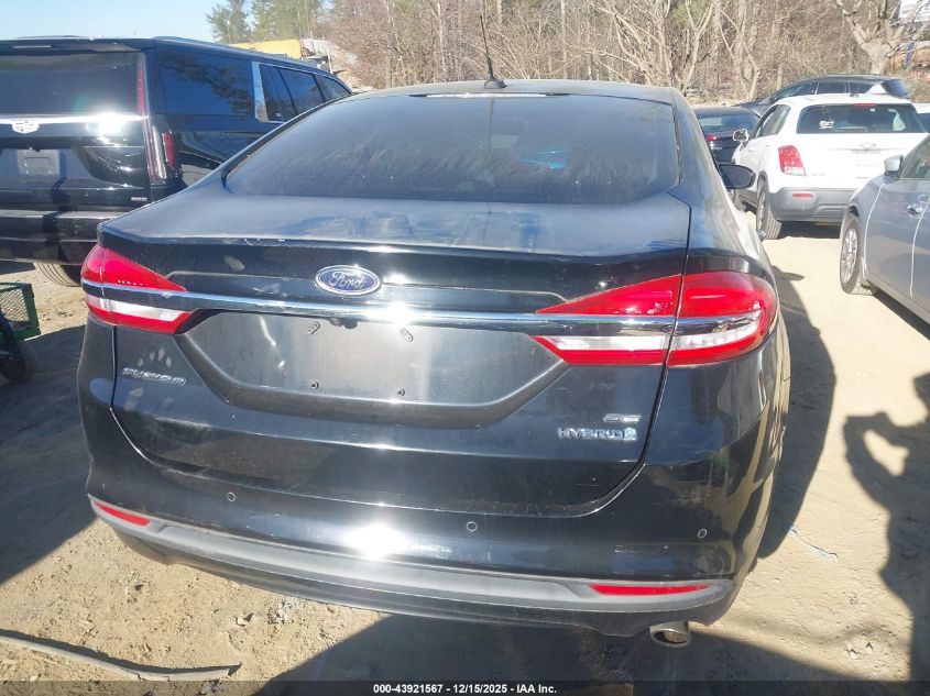 2017 Ford Fusion Hybrid Se VIN: 3FA6P0LU6HR300681 Lot: 43921567