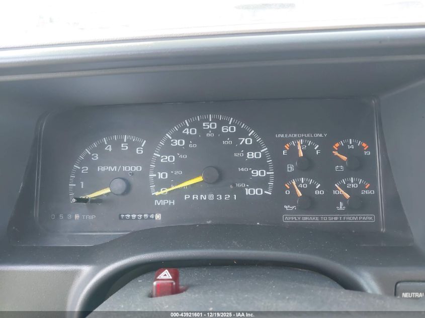 1998 Chevrolet Tahoe Ls VIN: 1GNEK13R9WJ303322 Lot: 43921601