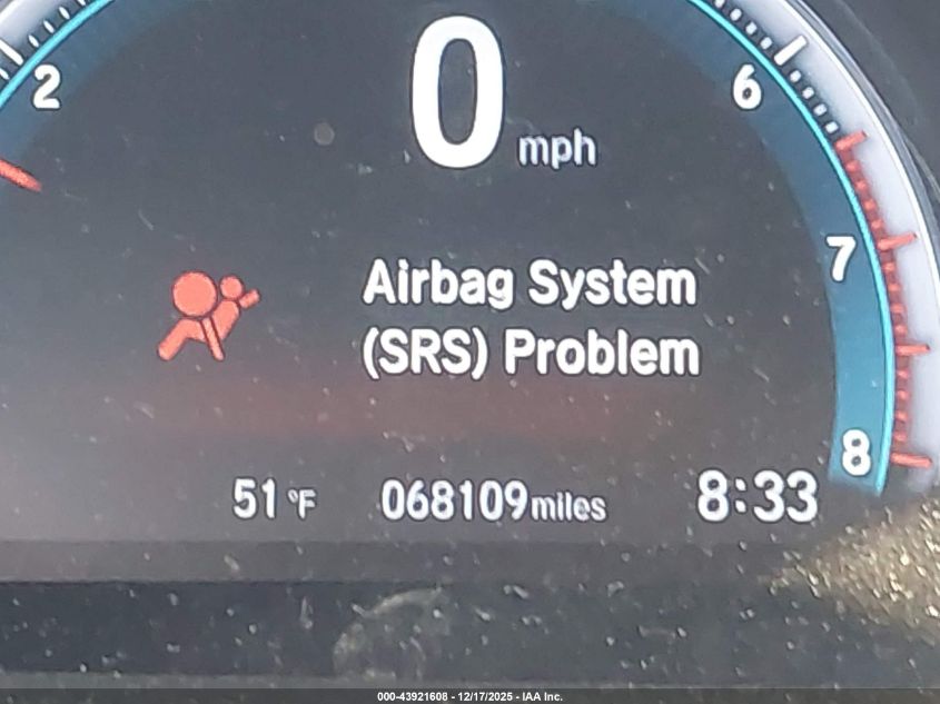 2020 Honda Civic Touring VIN: 19XFC1F93LE216885 Lot: 43921608