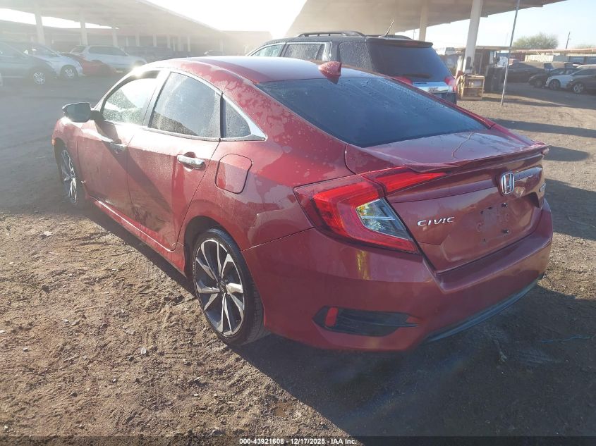 2020 Honda Civic Touring VIN: 19XFC1F93LE216885 Lot: 43921608