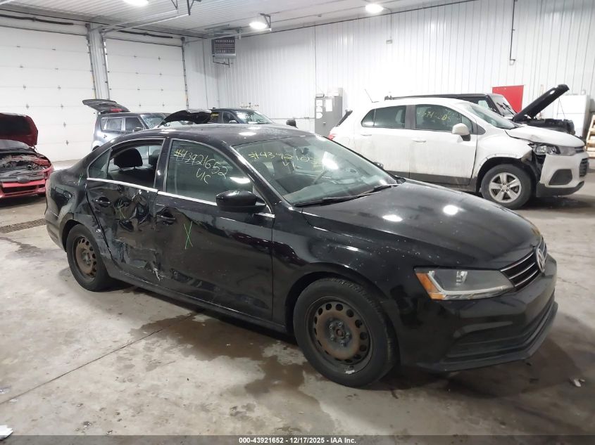 2017 Volkswagen Jetta 1.4T S VIN: 3VW2B7AJ3HM411207 Lot: 43921652