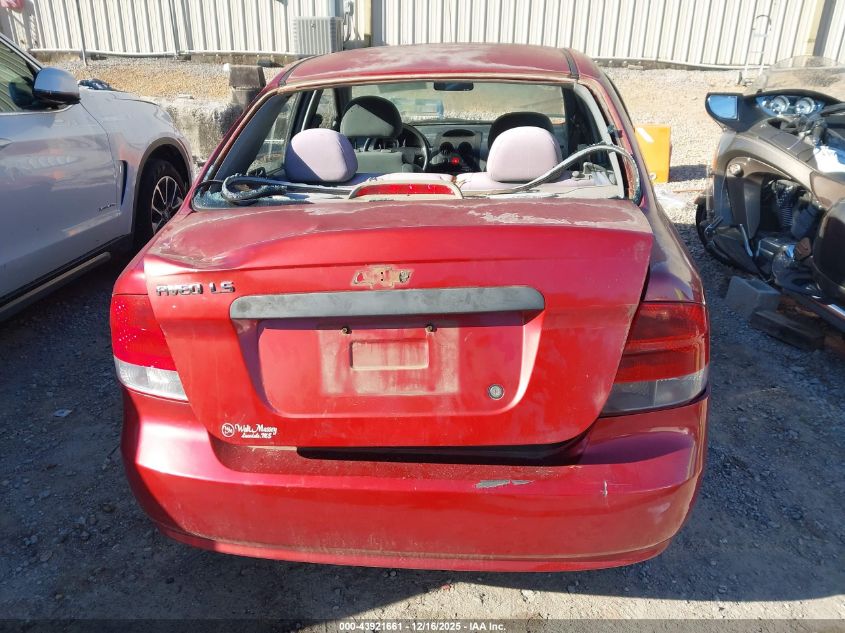 2005 Chevrolet Aveo Ls VIN: KL1TD52665B283667 Lot: 43921661