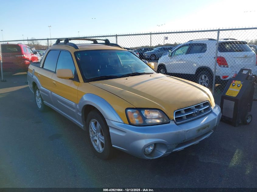 2003 Subaru Baja VIN: 4S4BT61C137106640 Lot: 43921664