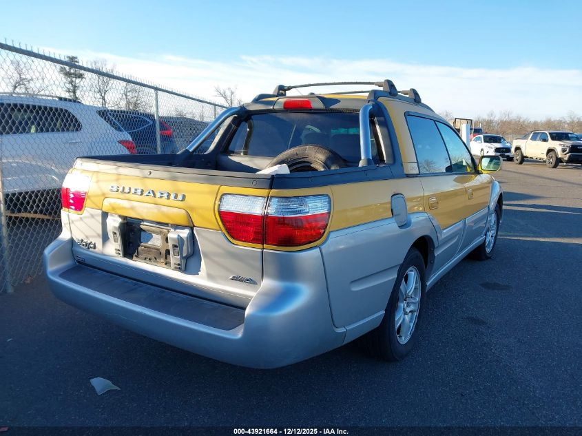 2003 Subaru Baja VIN: 4S4BT61C137106640 Lot: 43921664