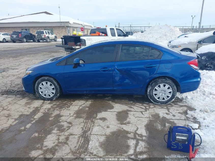 2013 Honda Civic Lx VIN: 19XFB2F54DE051792 Lot: 43921670