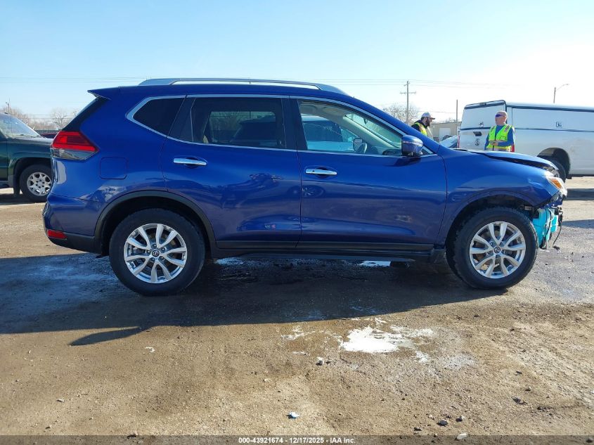 2017 Nissan Rogue Sv VIN: KNMAT2MT8HP508912 Lot: 43921674