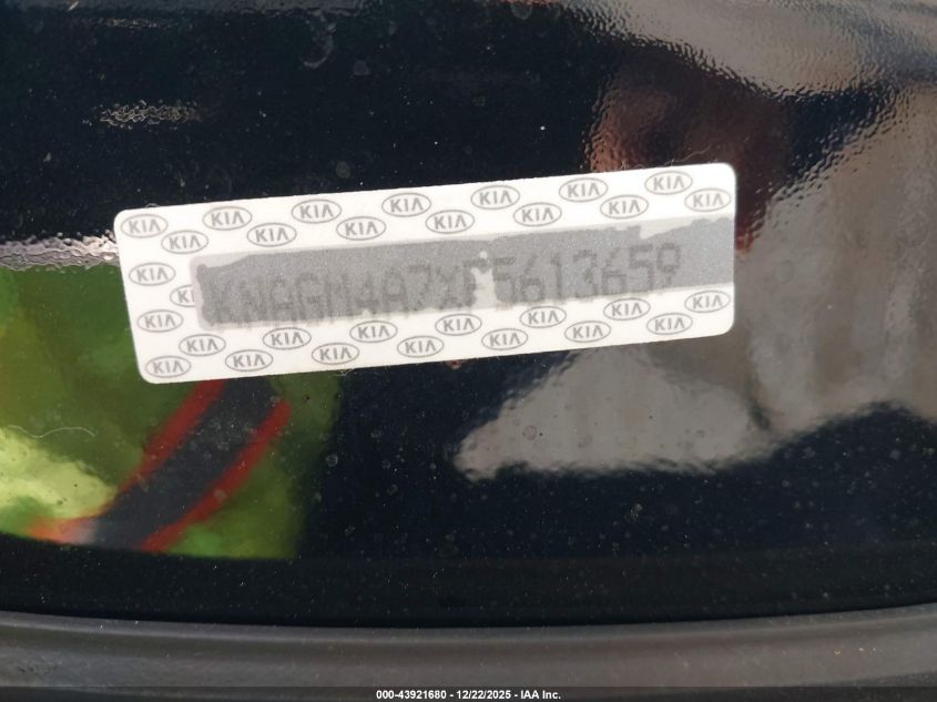 2015 Kia Optima Lx VIN: KNAGM4A7XF5613659 Lot: 43921680