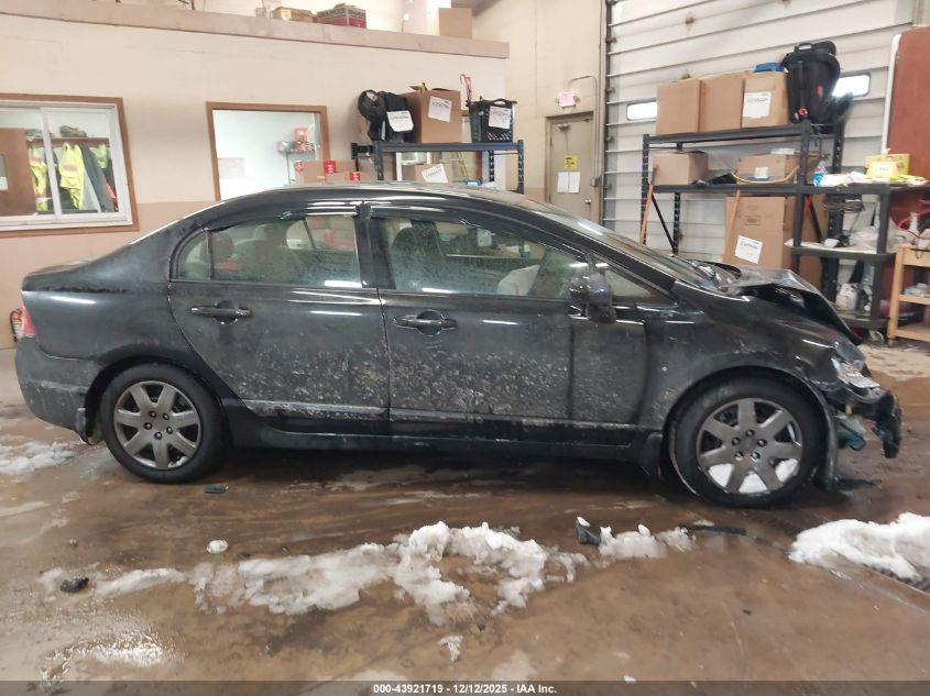 2009 Honda Civic Lx VIN: 19XFA16549E037783 Lot: 43921719