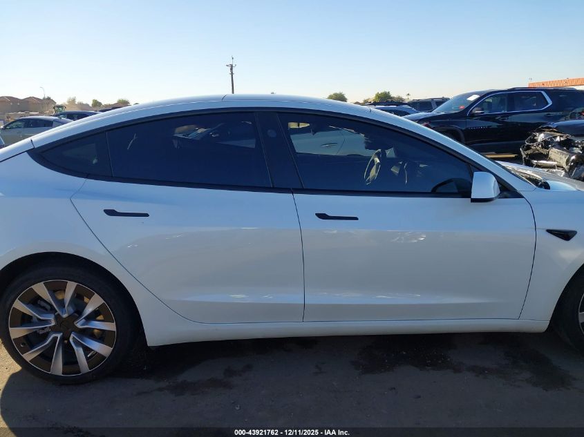 2025 Tesla Model 3 VIN: 5YJ3E1EA4SF049843 Lot: 43921762
