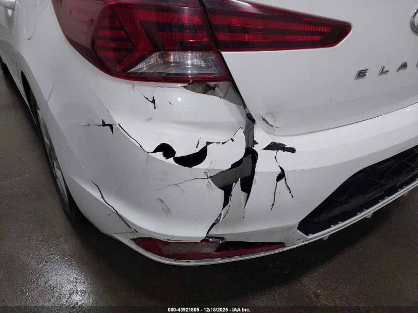 2019 Hyundai Elantra Sel VIN: 5NPD84LF8KH411671 Lot: 43921805