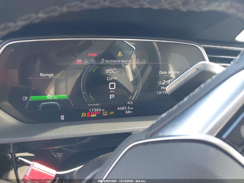 2024 Audi Q8 E-Tron Premium Plus Quattro VIN: WA15AAGE7RB049542 Lot: 43921826