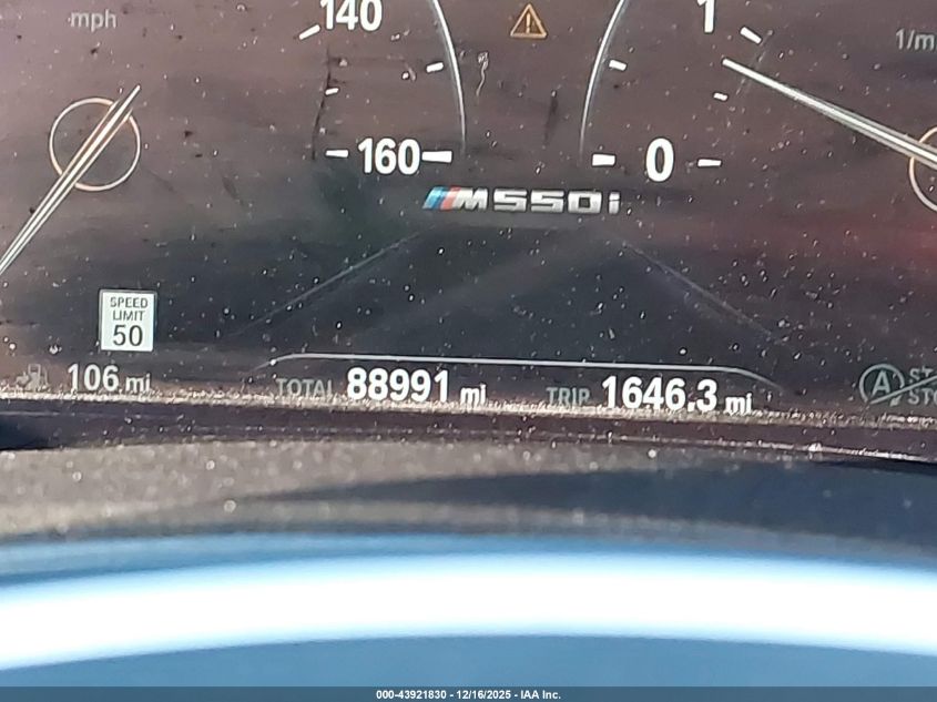 2018 BMW M550I xDrive VIN: WBAJB9C50JB034694 Lot: 43921830