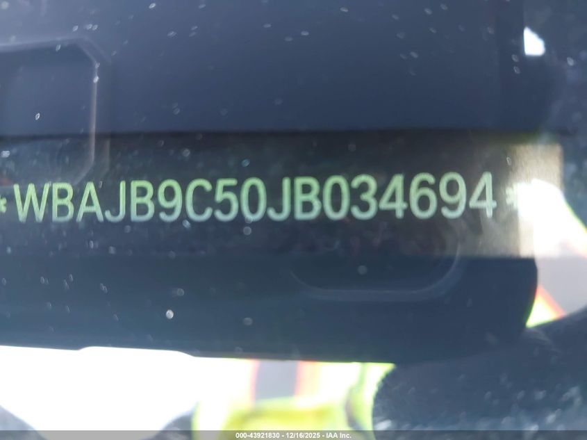 2018 BMW M550I xDrive VIN: WBAJB9C50JB034694 Lot: 43921830