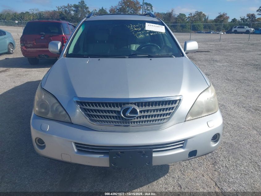 2008 Lexus Rx 400H VIN: JTJHW31UX82850686 Lot: 43921877