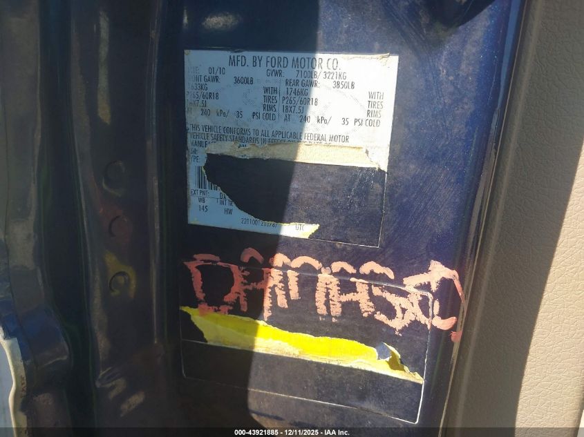 2010 Ford F-150 Fx2 Sport/Harley-Davidson/King Ranch/Lariat/Platinum/Xl/Xlt VIN: 1FTFW1CV0AFB38772 Lot: 43921885