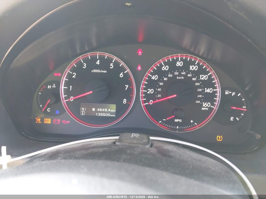 2009 Subaru Outback 2.5Xt Limited VIN: 4S4BP63C996332554 Lot: 43921915