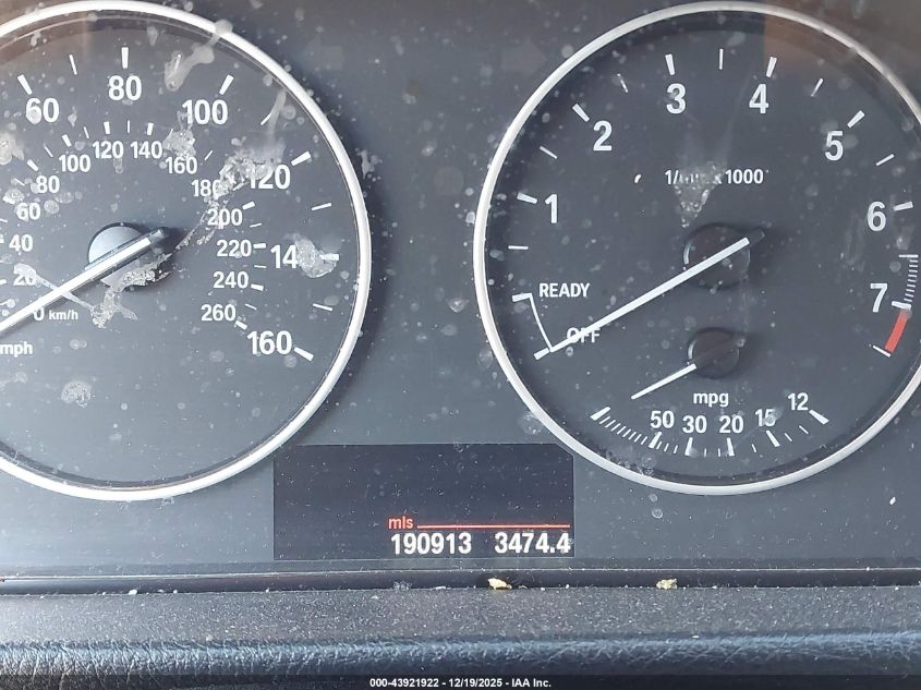 2013 BMW 328I xDrive VIN: WBA3B3C5XDF532503 Lot: 43921922