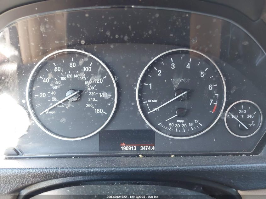 2013 BMW 328I xDrive VIN: WBA3B3C5XDF532503 Lot: 43921922