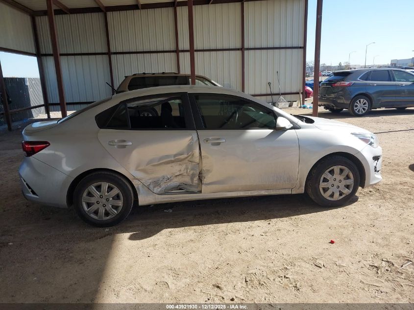 2021 Kia Rio Lx VIN: 3KPA24AD9ME406668 Lot: 43921930