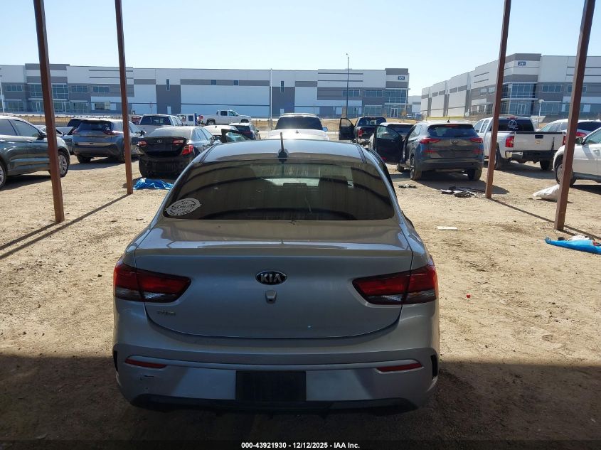 2021 Kia Rio Lx VIN: 3KPA24AD9ME406668 Lot: 43921930