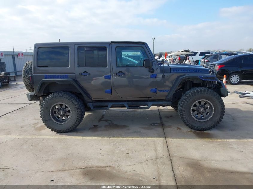 2017 Jeep Wrangler Unlimited Rubicon Hard Rock 4X4 VIN: 1C4BJWFG6HL555249 Lot: 43921982