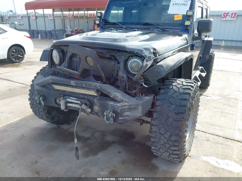 2017 Jeep Wrangler Unlimited Rubicon Hard Rock 4X4 VIN: 1C4BJWFG6HL555249 Lot: 43921982