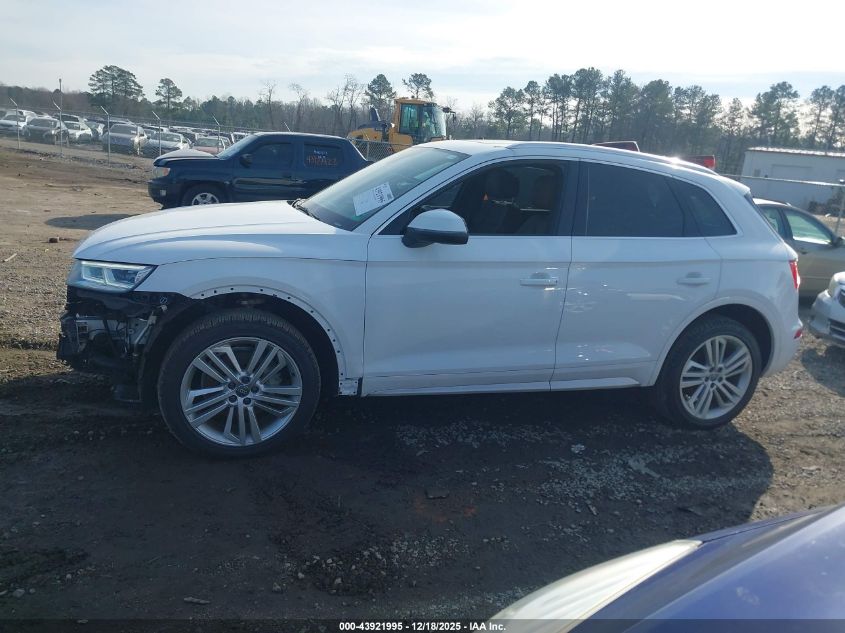 2018 Audi Q5 2.0T Premium/2.0T Tech Premium VIN: WA1BNAFY1J2211690 Lot: 43921995