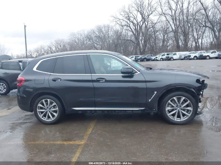 2019 BMW X3 xDrive30I VIN: 5UXTR9C58KLP77783 Lot: 43922073