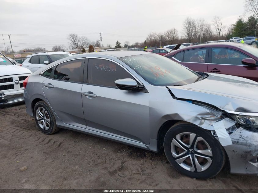 2016 Honda Civic Lx VIN: 19XFC2F51GE027516 Lot: 43922074