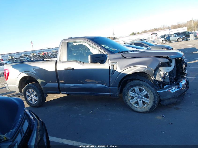 2022 Ford F-150 Xl VIN: 1FTMF1C55NKD60907 Lot: 43922076