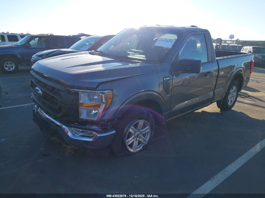 2022 Ford F-150 Xl VIN: 1FTMF1C55NKD60907 Lot: 43922076