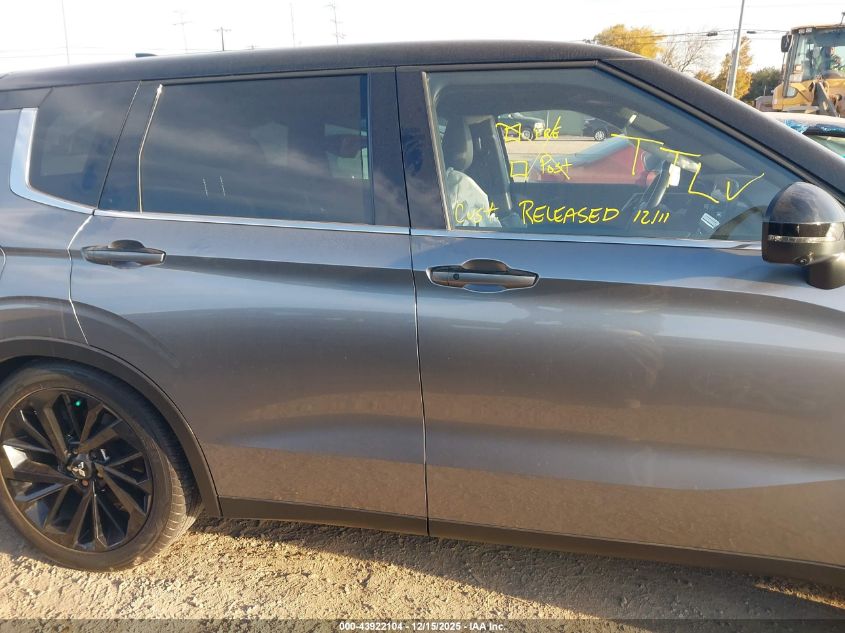 2023 Mitsubishi Outlander Sel 2.5 2Wd/Sel Black Edition 2Wd VIN: JA4J3VA8XPZ009933 Lot: 43922104