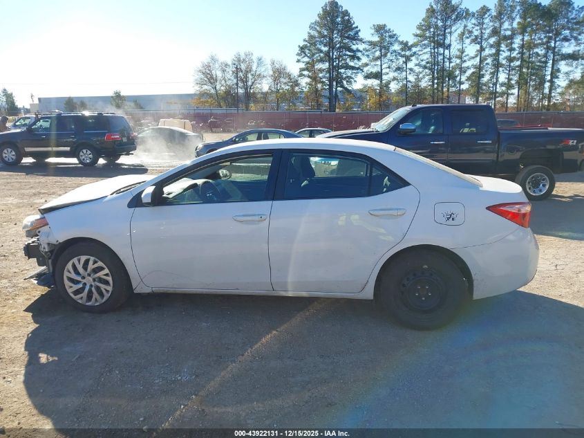 2019 Toyota Corolla Le VIN: 2T1BURHE6KC242978 Lot: 43922131