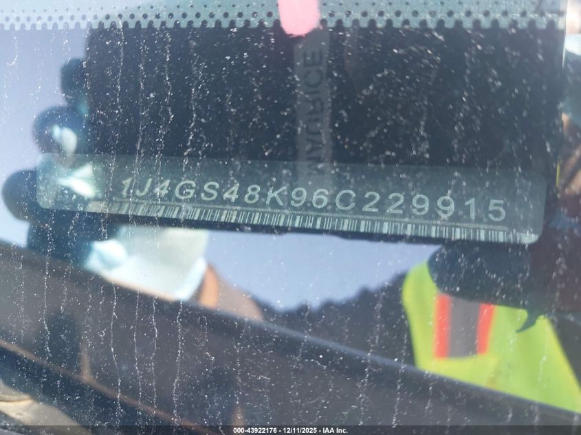 2006 Jeep Grand Cherokee Laredo VIN: 1J4GS48K96C229915 Lot: 43922176