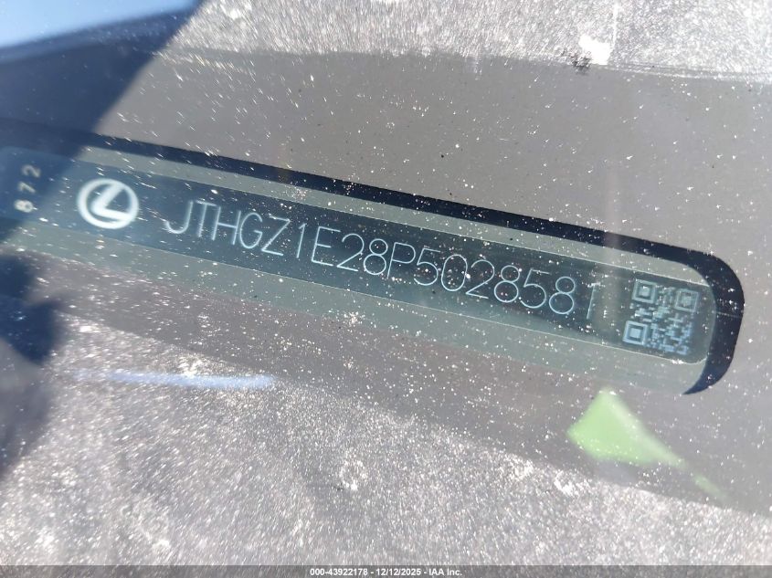 2023 Lexus Is 350 F Sport VIN: JTHGZ1E28P5028581 Lot: 43922178