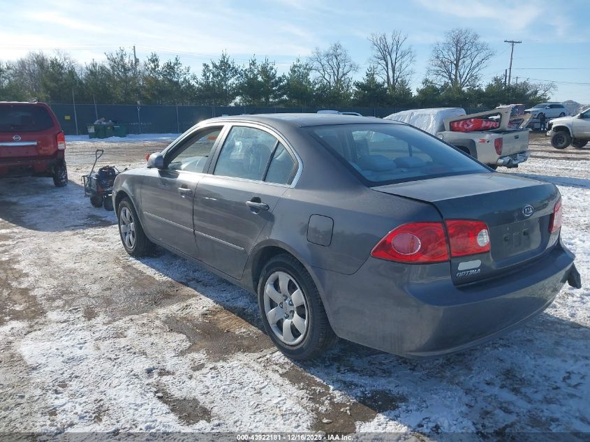 KNAGE123585250732 2008 KIA OPTIMA photo no. 3