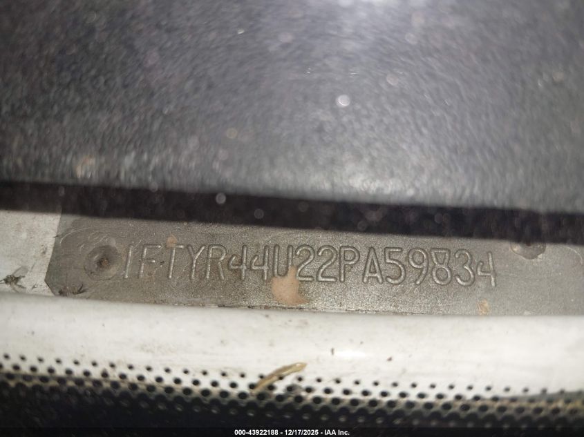 2002 Ford Ranger Edge/Tremor/Xlt VIN: 1FTYR44U22PA59834 Lot: 43922188