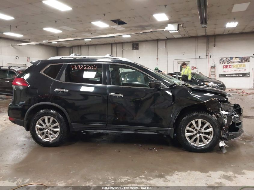 2017 Nissan Rogue Sv VIN: JN8AT2MV9HW016224 Lot: 43922202