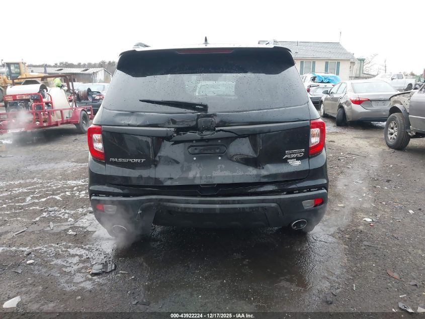 2020 Honda Passport Awd Touring VIN: 5FNYF8H90LB010911 Lot: 43922224