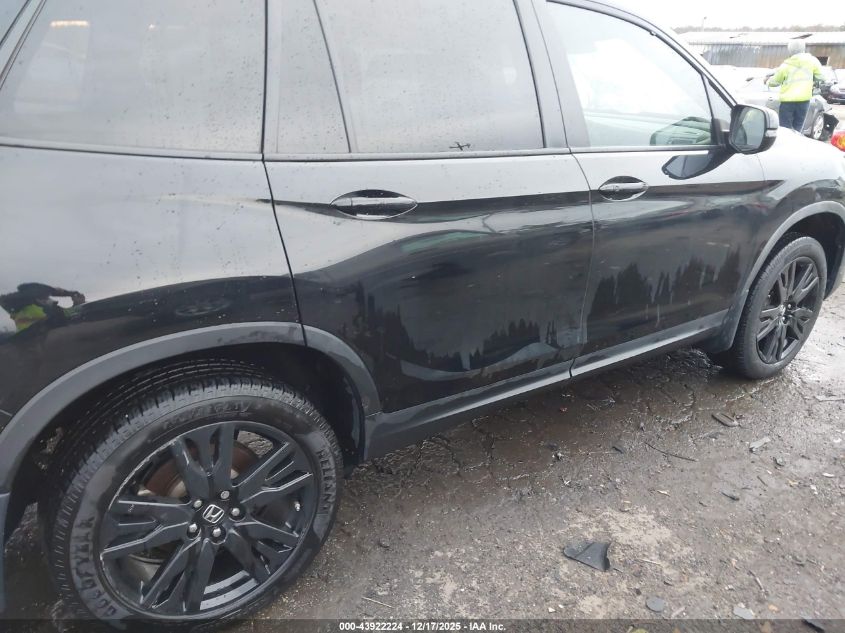 2020 Honda Passport Awd Touring VIN: 5FNYF8H90LB010911 Lot: 43922224