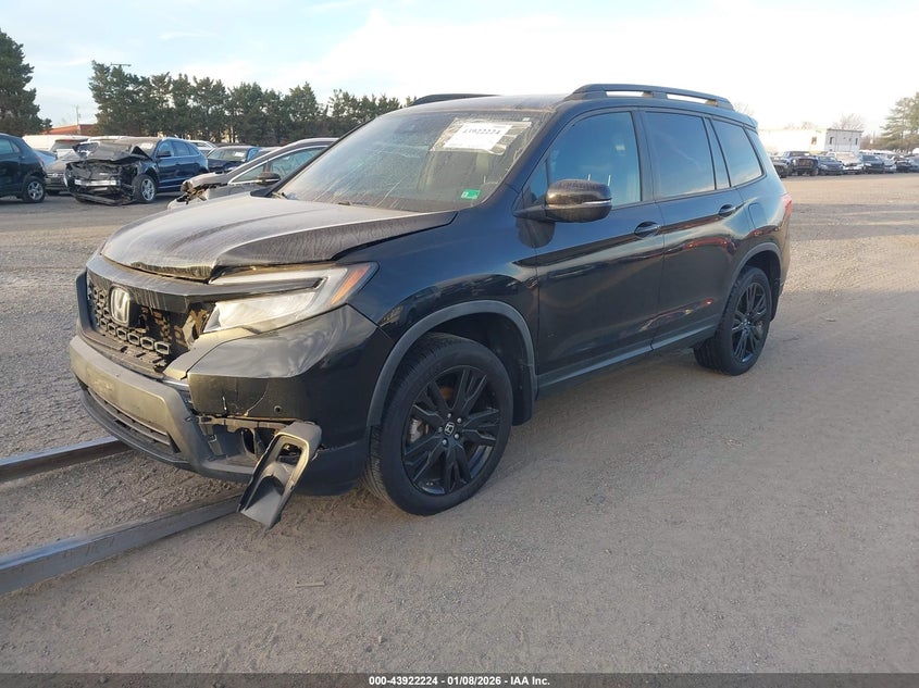 Vin: 5fnyf8h90lb010911, lot: 44417832, honda passport awd touring 20202