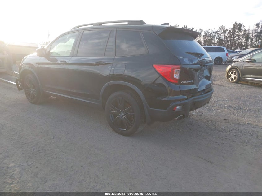 Vin: 5fnyf8h90lb010911, lot: 44417832, honda passport awd touring 20203