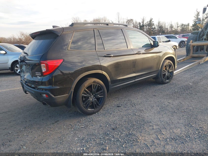 Vin: 5fnyf8h90lb010911, lot: 44417832, honda passport awd touring 20204