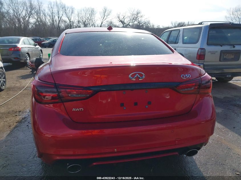 2024 Infiniti Q50 Sensory Awd VIN: JN1EV7CR9RM630912 Lot: 43922243